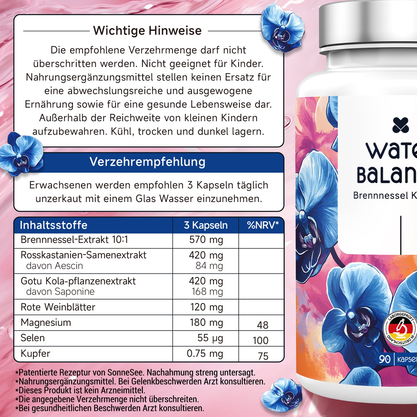 Wasserbalance Komplex Brennnessel 90 Kapseln