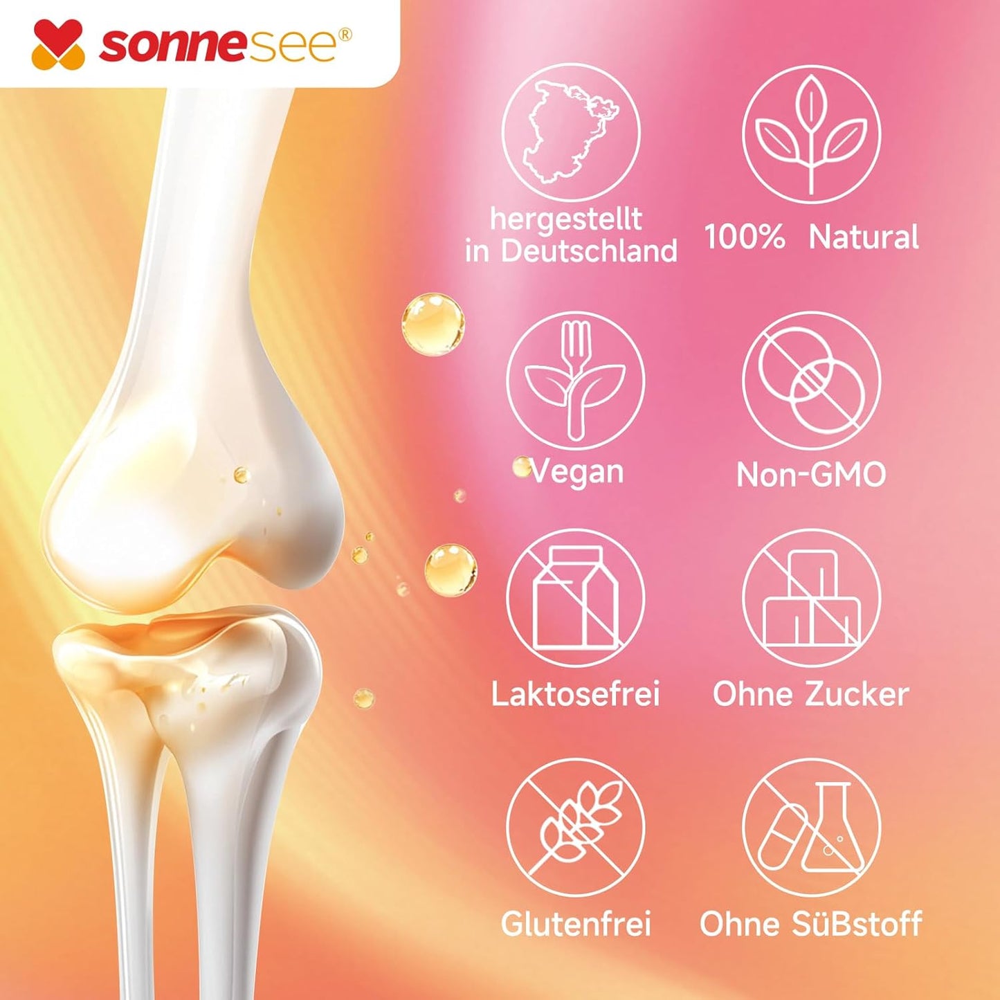 Sonnesee® Vitamin D3/K2 Tropfen Orangenaroma