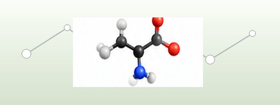 Illustrative wissenschaftliche Darstellung zum biochemischen Kontext von L-Alanin