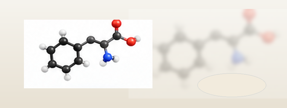 Molekulare und strukturelle Darstellung von L-Phenylalanin