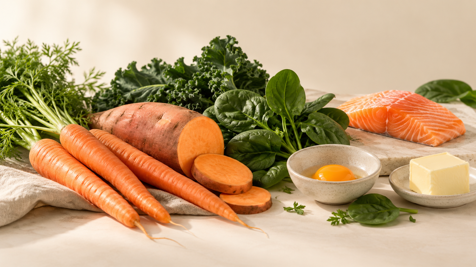 Vitamin A – Lebensmittel mit Retinol und Beta-Carotin