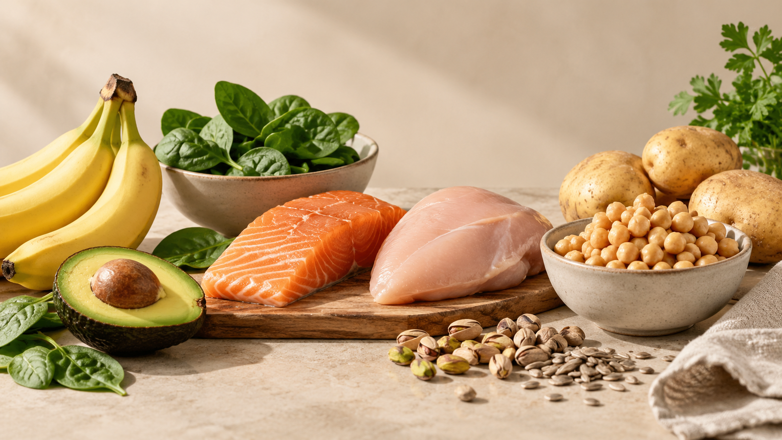 Vitamin B6 – Lebensmittel wie Fisch, Geflügel und Hülsenfrüchte