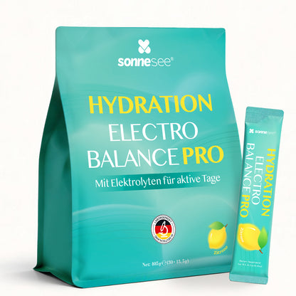 Sonnesee Elektrolyte Pulver   – 30 Sticks | Zuckerfrei | Mit Natrium, Kalium & Magnesium | Elektrolyt Getränkepulver für tägliche Hydration | Vegan