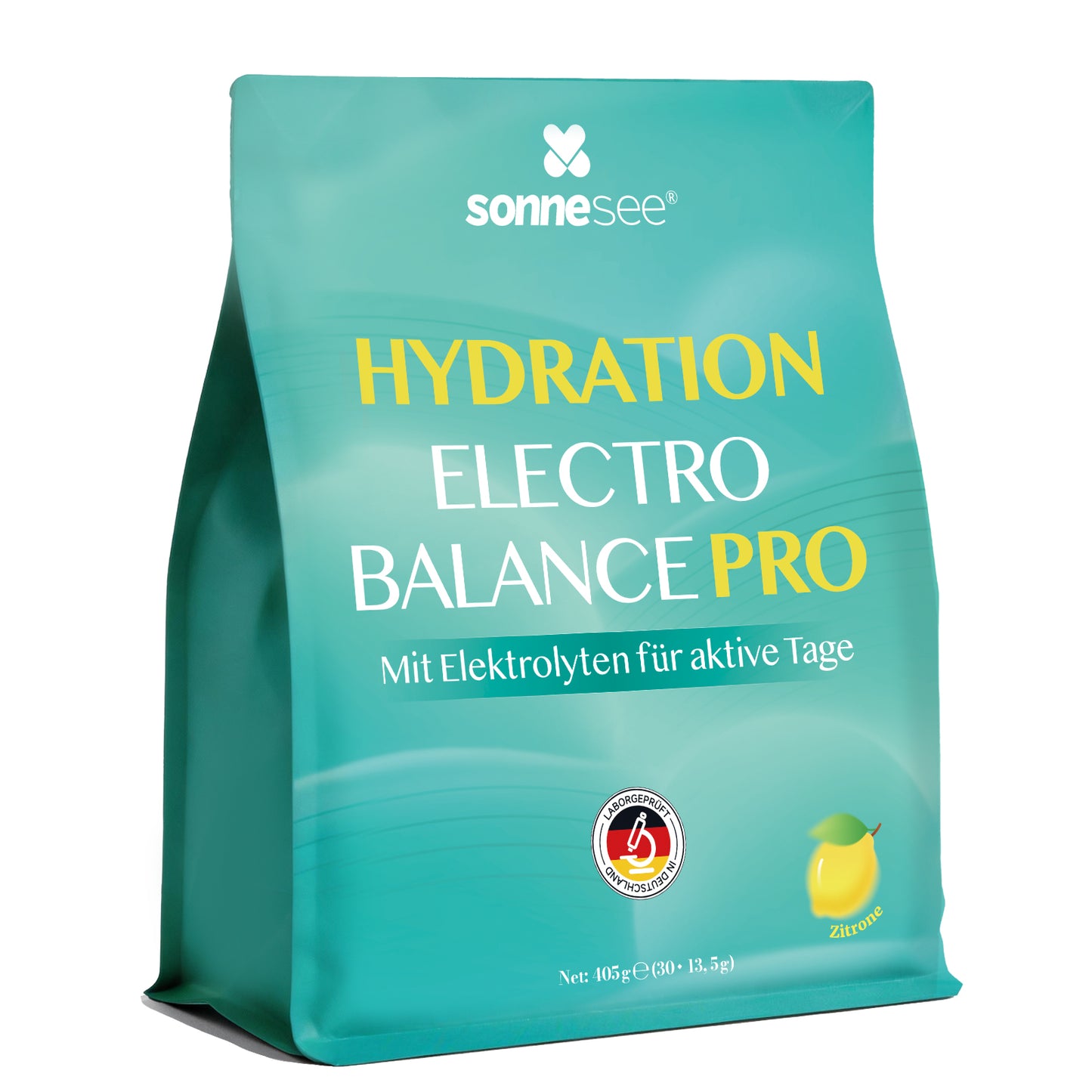 Sonnesee Elektrolyte Pulver   – 30 Sticks | Zuckerfrei | Mit Natrium, Kalium & Magnesium | Elektrolyt Getränkepulver für tägliche Hydration | Vegan