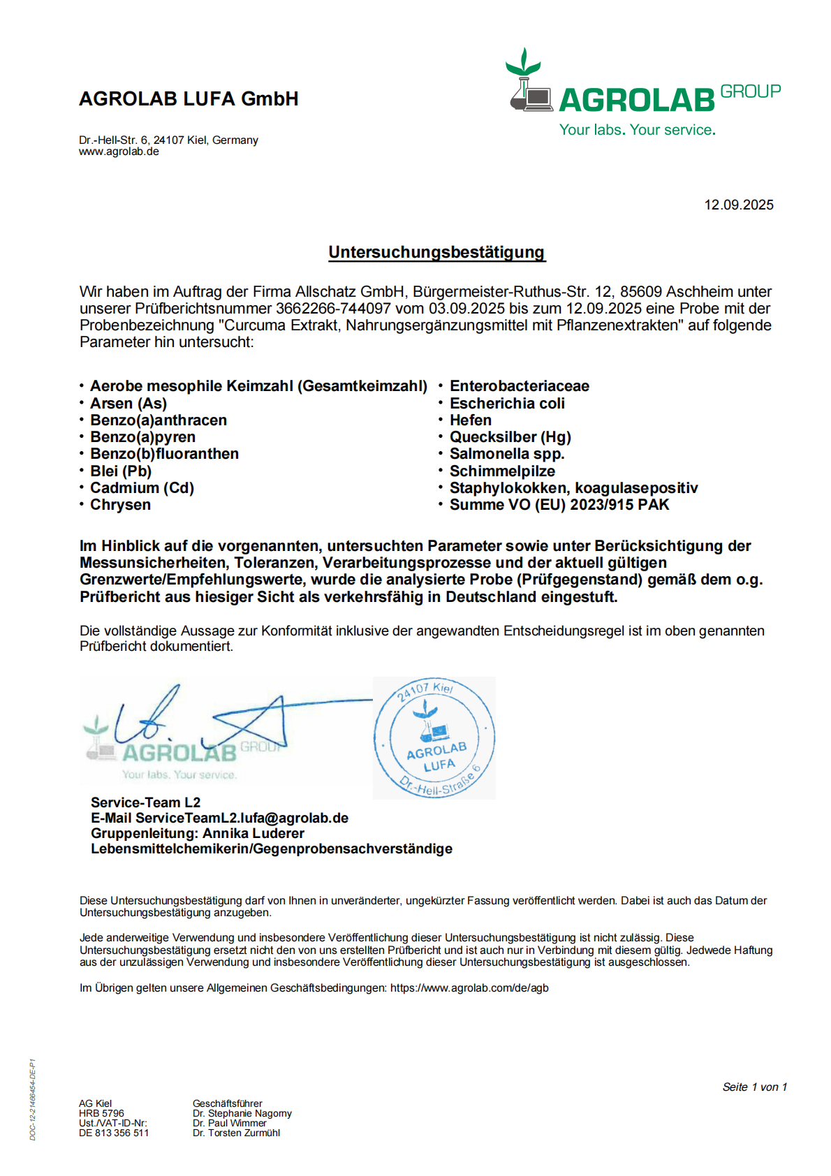 Sonnesee Curcuma Extrakt 120 Kapseln Hochdosiert