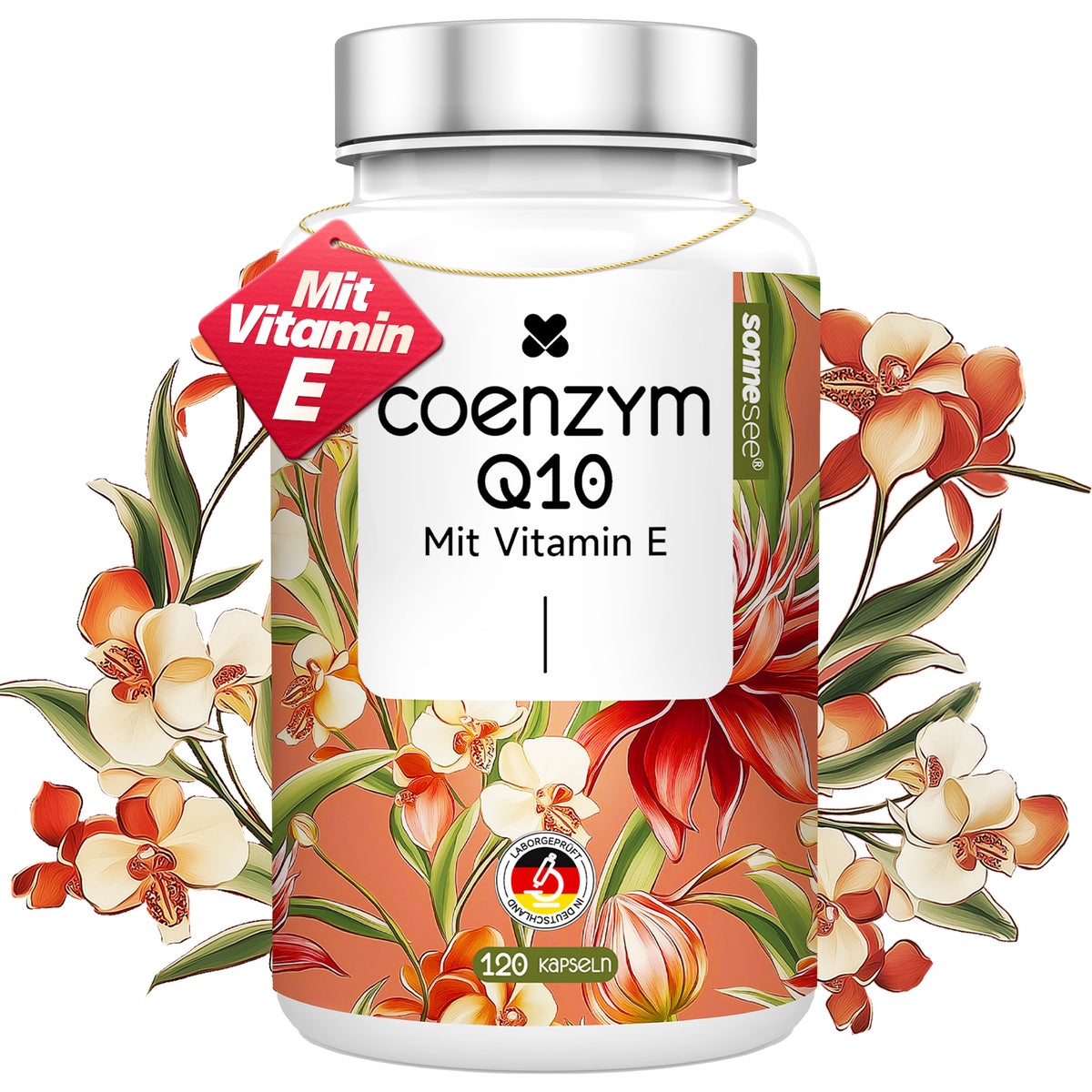 Sonnesee Coenzym Q10 mit Vitamin E, 120 Kapseln