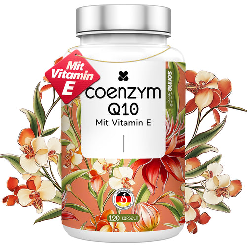 Sonnesee Coenzym Q10 120 Kapseln hochwertiges 4 Monate Vorrat mit Vitamin E 50mg aus pflanzlicher Fermentation Vegan