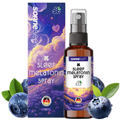 Sonnesee Sleep Spray Melatonin Ashwagandha mit Passionsblume, Lavendel & Vitamin B6