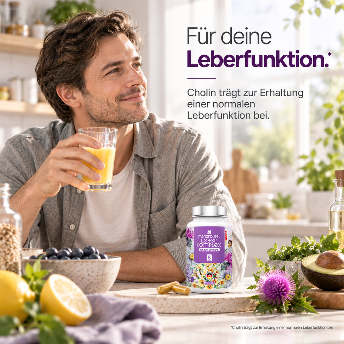 Sonnesee Leber Komplex mit Mariendistel und Cholin, 120 Kapseln – Bild 5
