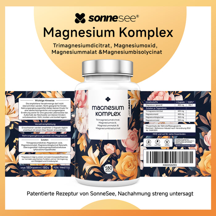 Sonnesee Magnesium Komplex · 180 Kapseln