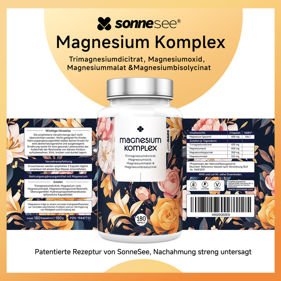 Sonnesee Magnesium Komplex · 180 Kapseln