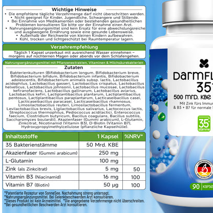 Sonnesee Darmflora 35+ – Mehrstamm-Formel mit 35 Bakterienkulturen
