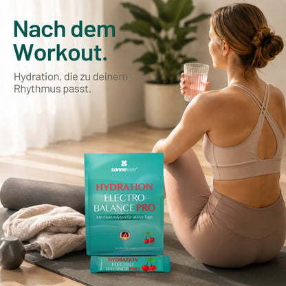Sonnesee Elektrolyte Pulver   – 30 Sticks | Zuckerfrei | Mit Natrium, Kalium & Magnesium | Elektrolyt Getränkepulver für tägliche Hydration | Vegan