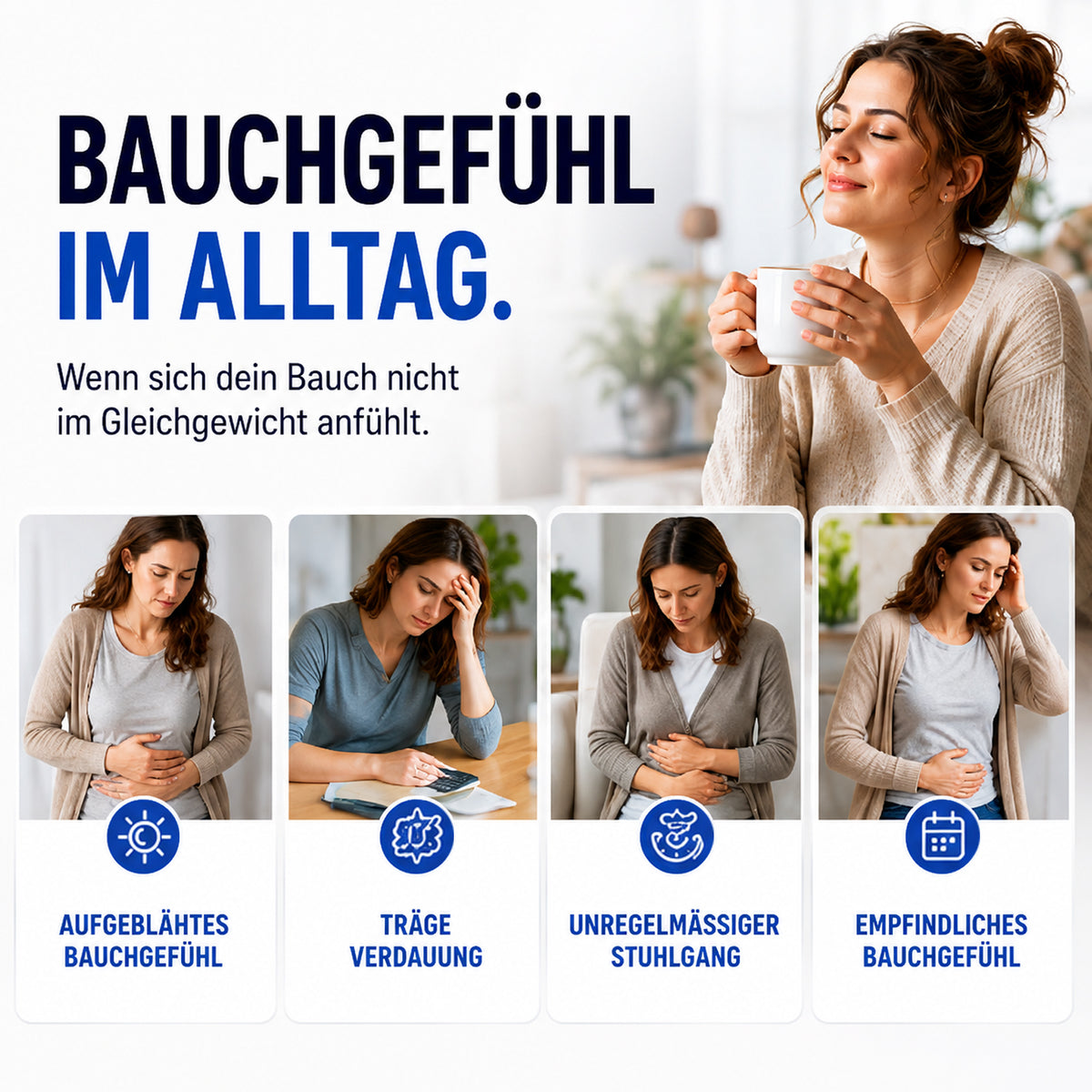 55 Bakterienkulturen 50 Mrd. KBE – Darmflora Komplex mit Inulin, Akazienfaser, FOS, Enzymen, Zink & Biotin – 30 Portionssticks – Sonnesee ULTIBIOM 55