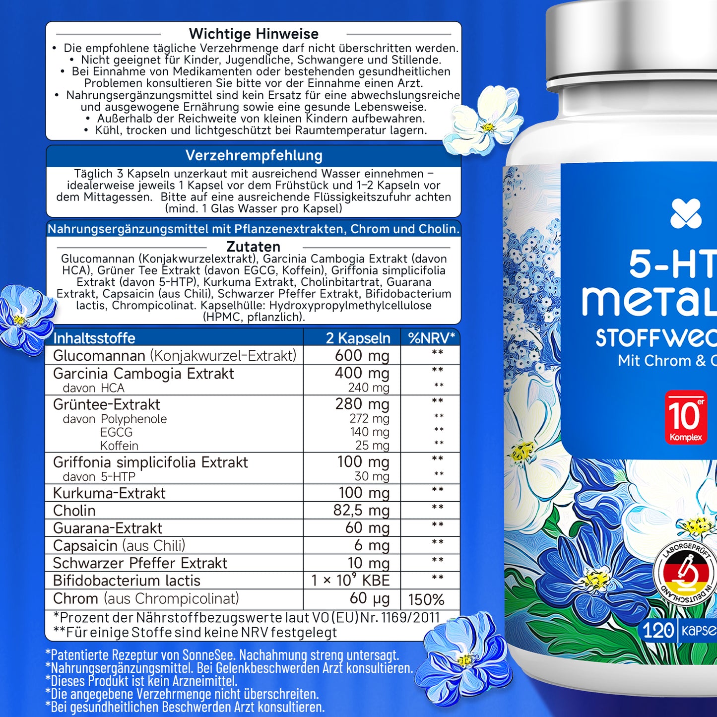 5-HTP MetaLine mit Chrom & Cholin