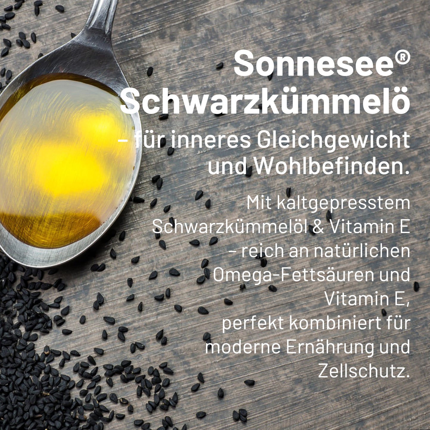Sonnesee® Schwarzkümmelöl 1200 mg + Vitamin E | 300 Kapseln |