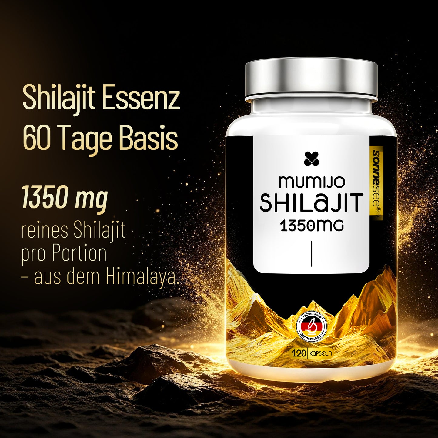 Sonnesee Mumijo Shilajit 1350 mg – Hochdosierter Naturstoff für deine tägliche Routine