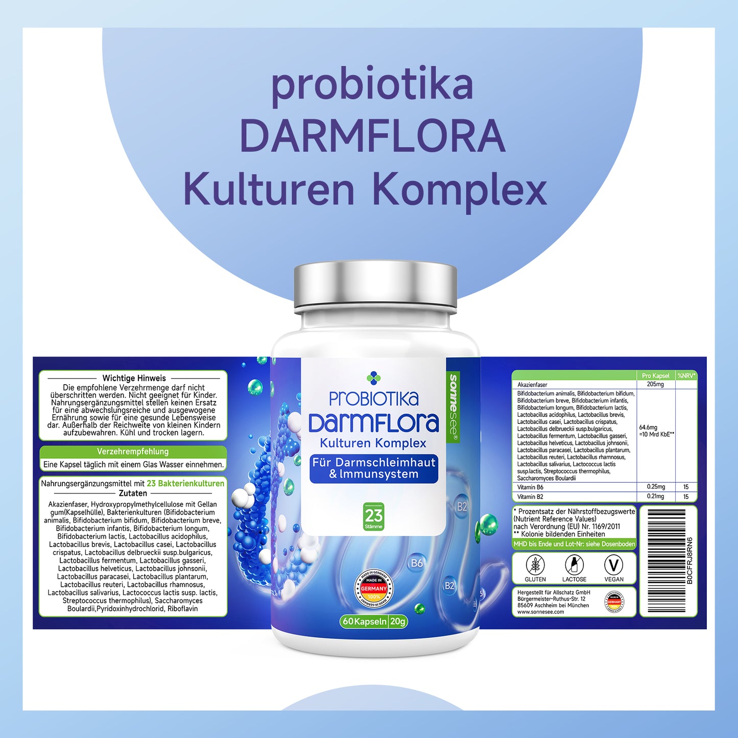 Darmflora 23 Bakterienstämme
