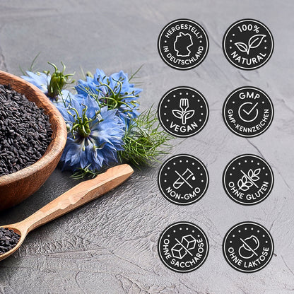 Sonnesee® Schwarzkümmelöl 1200 mg + Vitamin E | 300 Kapseln |