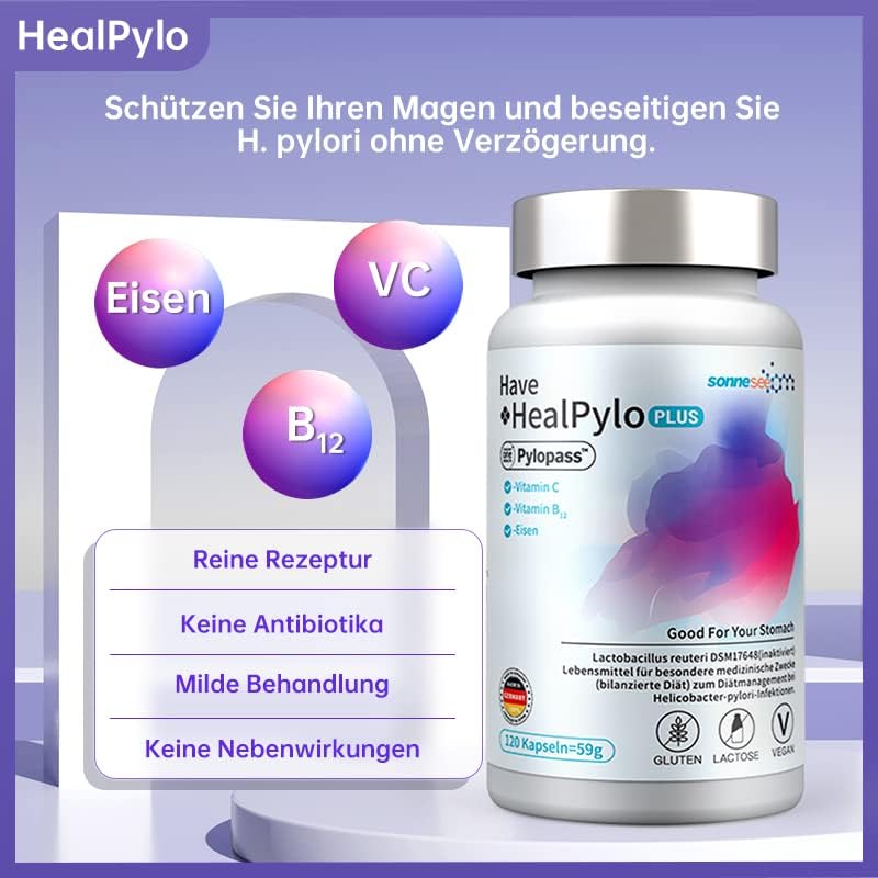 Pylopass plus gegen Helicobacter pylori