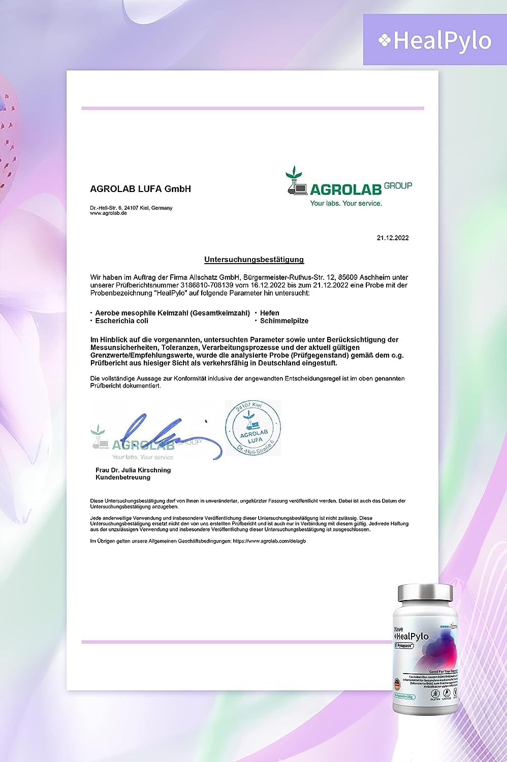 Pylopass plus gegen Helicobacter pylori