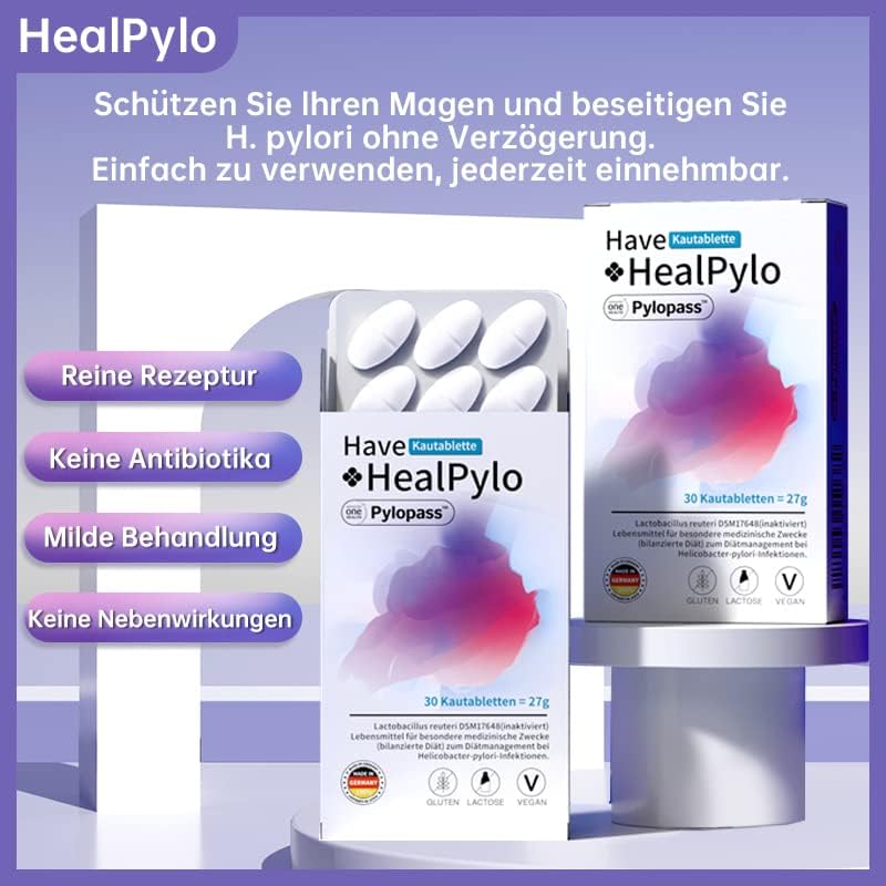 Pylopass Anti Helicobacter pylori Kautablette