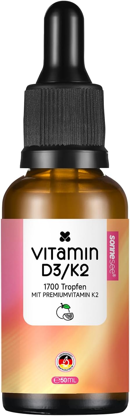 Sonnesee Vitamin D3/K2 Tropfen Orange, 50 ml – Bild 3