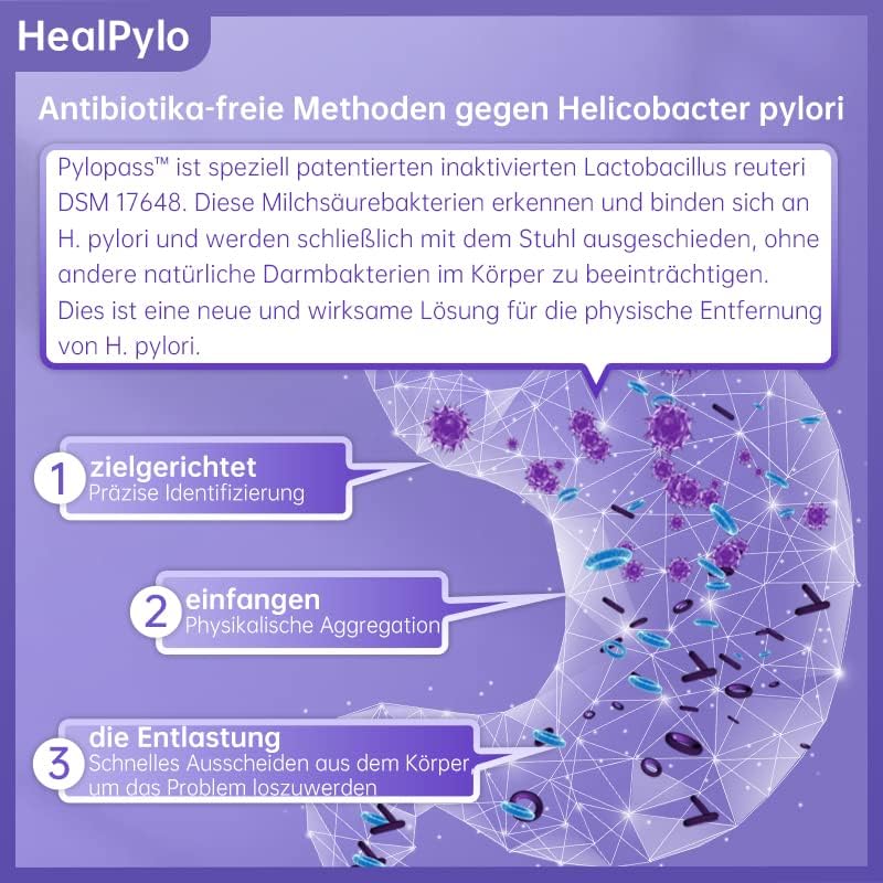 Pylopass Anti Helicobacter pylori Kautablette