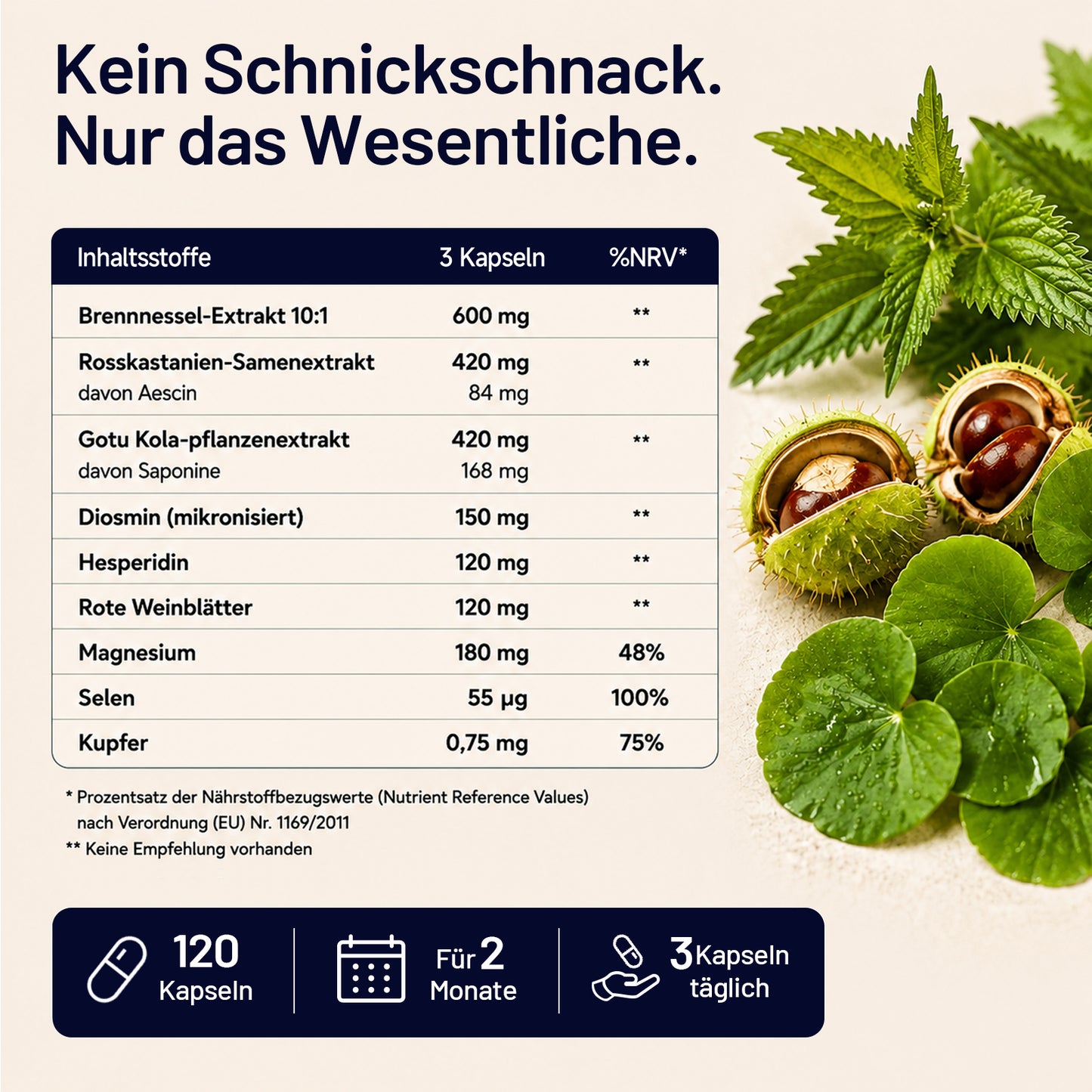 Sonnesee Premium Water Balance 120 – Pflanzenkomplex für Leichtigkeit und tägliche Wasserbalance
