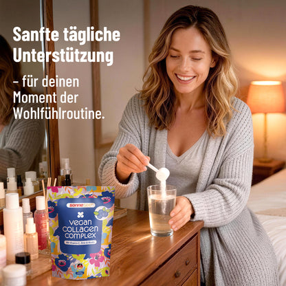 3in1 Beauty Balance Light Pflanz Collagen-Peptide, Inulin, Vitamin C, Biotin & Zink – für Haut & Darm – 450 g