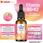 Sonnesee Vitamin D3/K2 Tropfen Orange, 50 ml – Bild 2