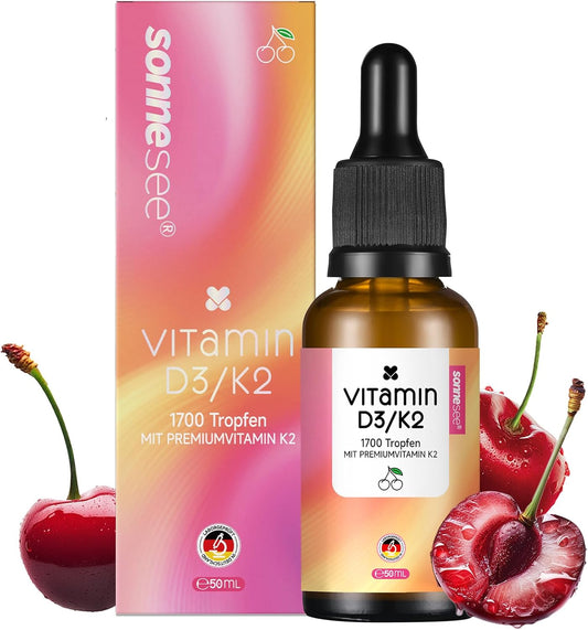 Sonnesee® Vitamin D3/K2 Tropfen mit Kirschgeschmack
