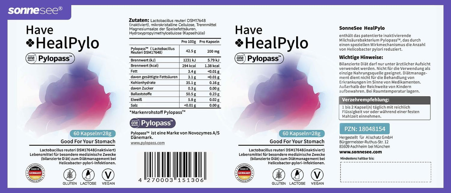 Pylopass plus gegen Helicobacter pylori