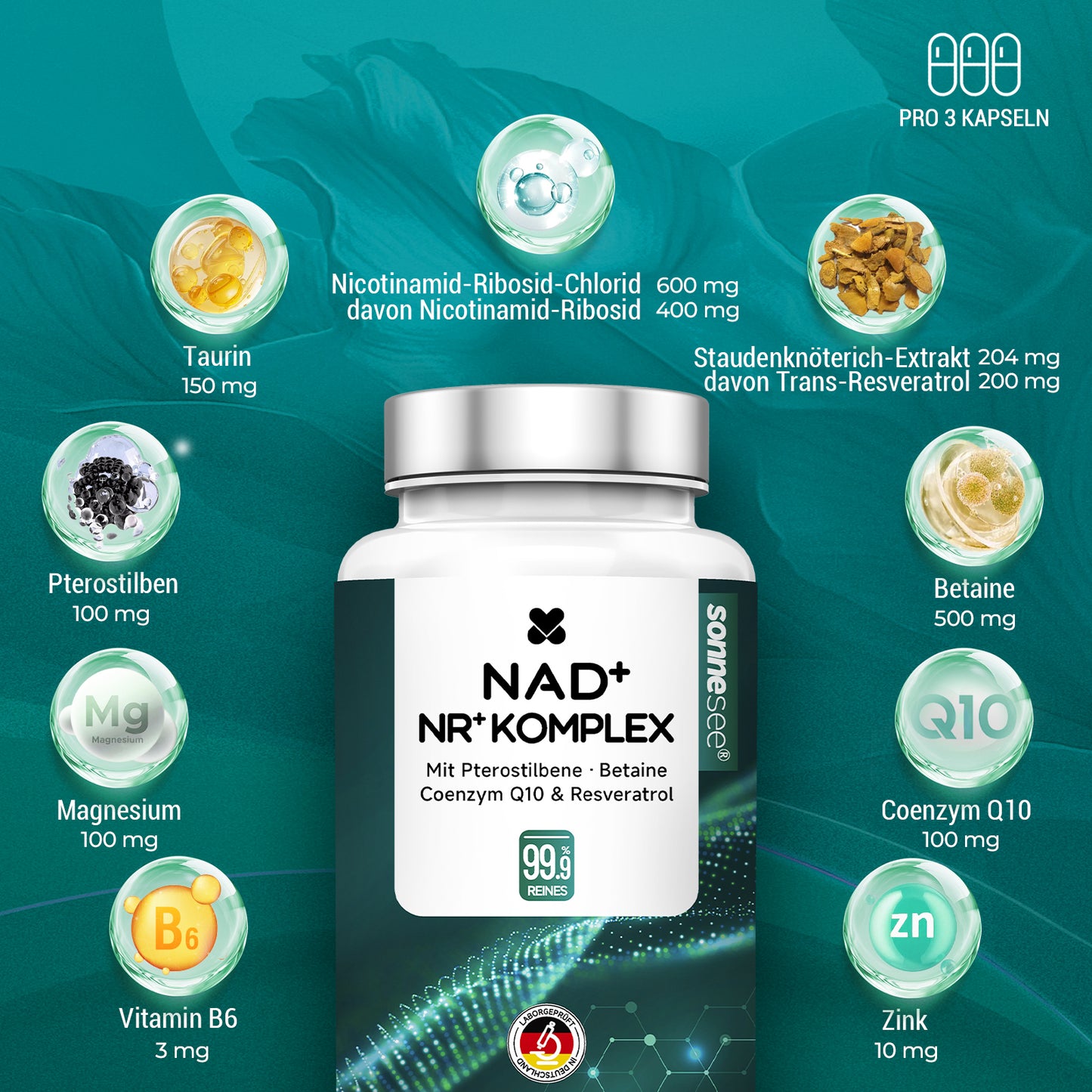 NAD⁺ NR Komplex 90 Kapseln