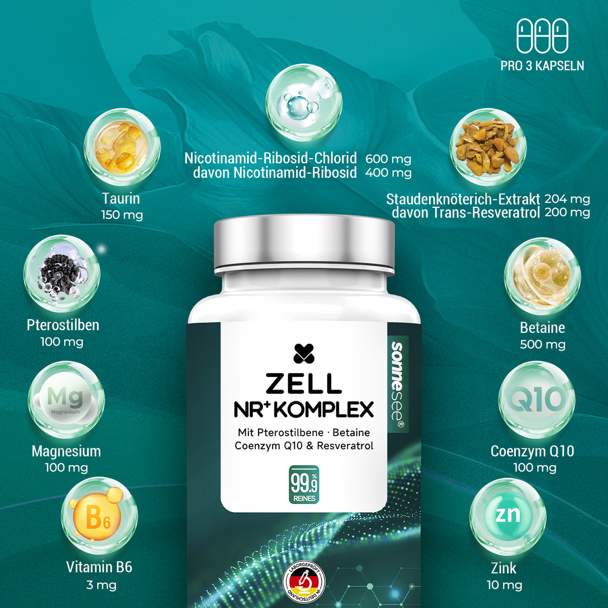 ZELL NR⁺ KOMPLEX · 120 Kapseln