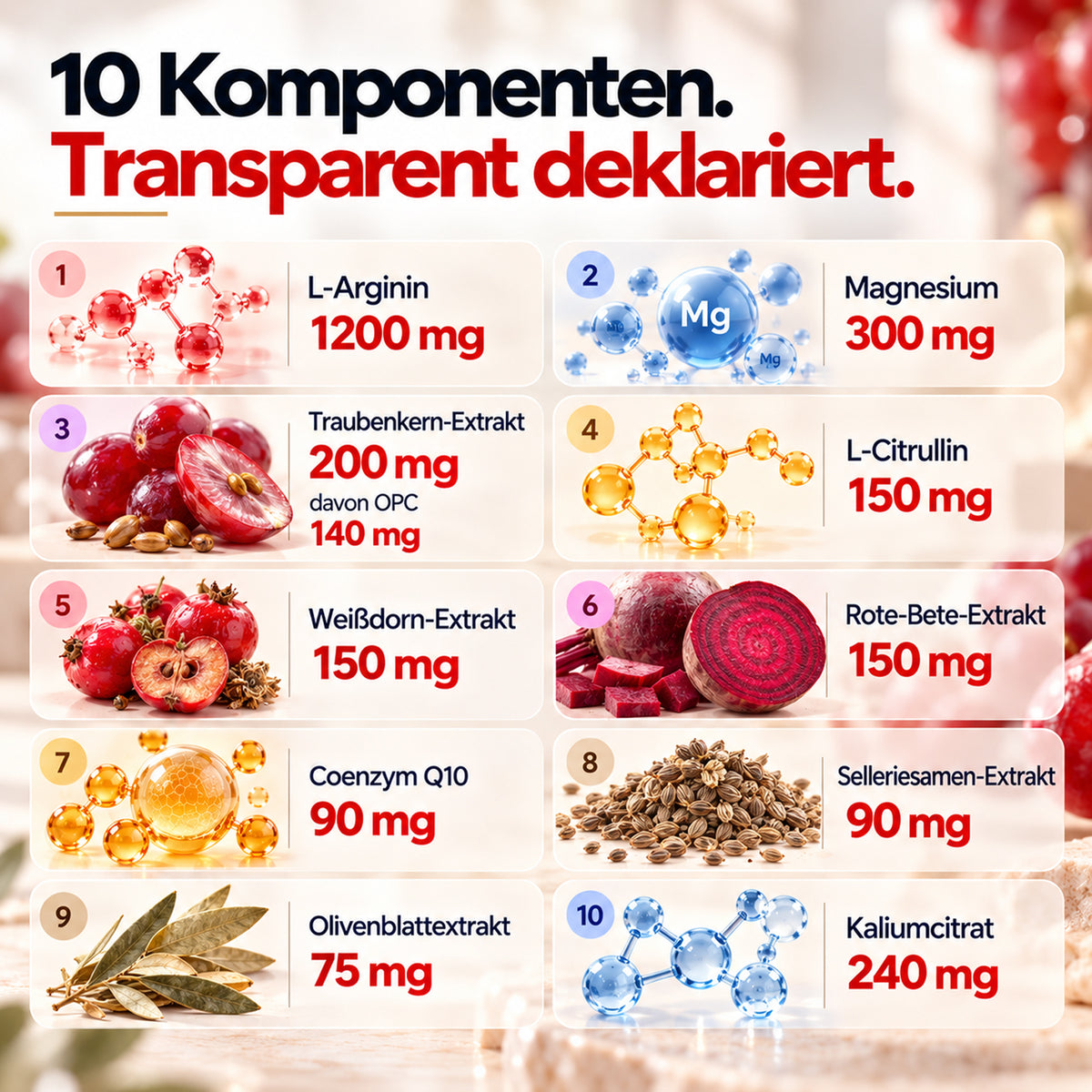 Sonnesee Komplex mit L-Arginin, Magnesium und Q10, 120 Kapseln – Bild 5