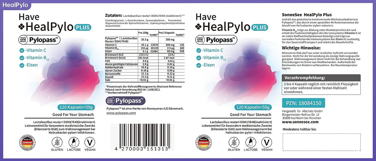 Pylopass plus gegen Helicobacter pylori