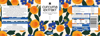 Curcuma Extrakt 120 Kapseln Hochdosiert