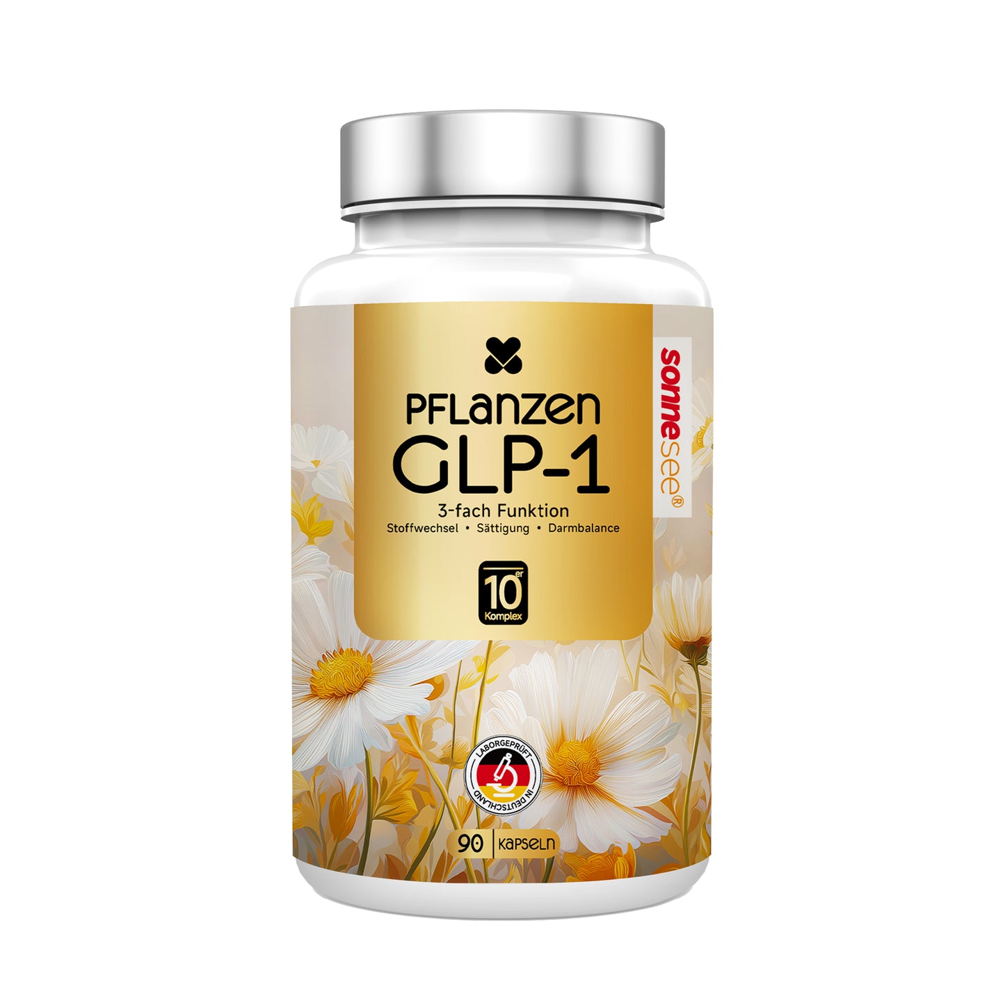 GLP-1 Komplex – 3-fach Wirkung für Stoffwechsel, Sättigung & Darmbalance