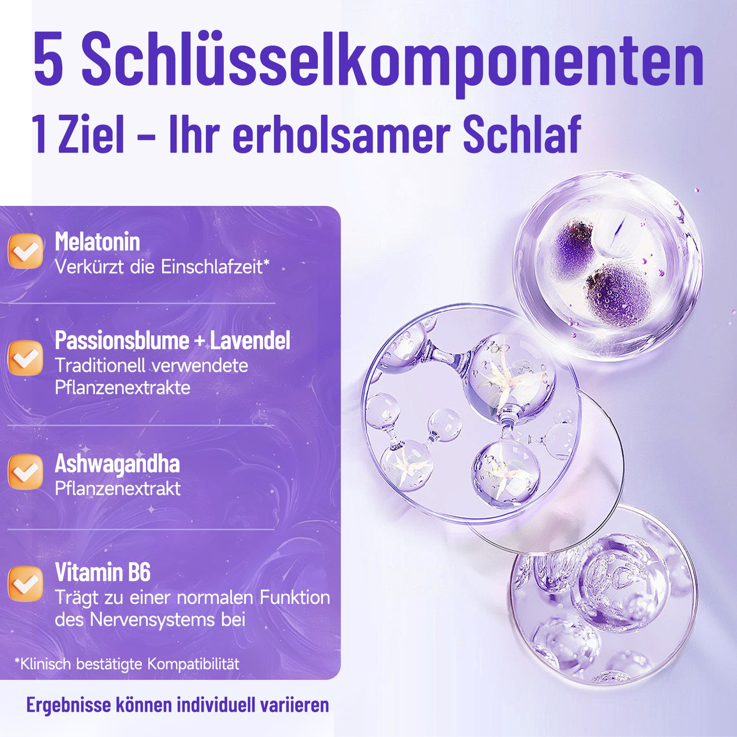 Sonnesee Sleep Spray Melatonin Ashwagandha mit Passionsblume, Lavendel & Vitamin B6