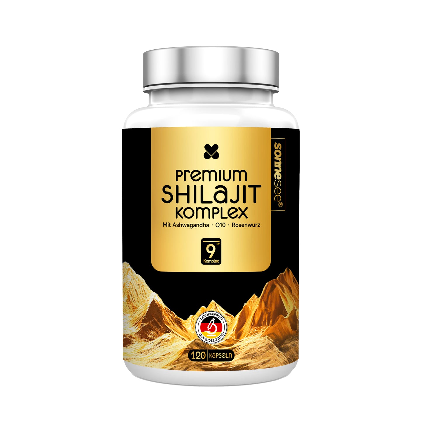 Shilajit Komplex – Rein, Hochdosiert & Laborgeprüft | Mit Ashwagandha, Rhodiola & Q10