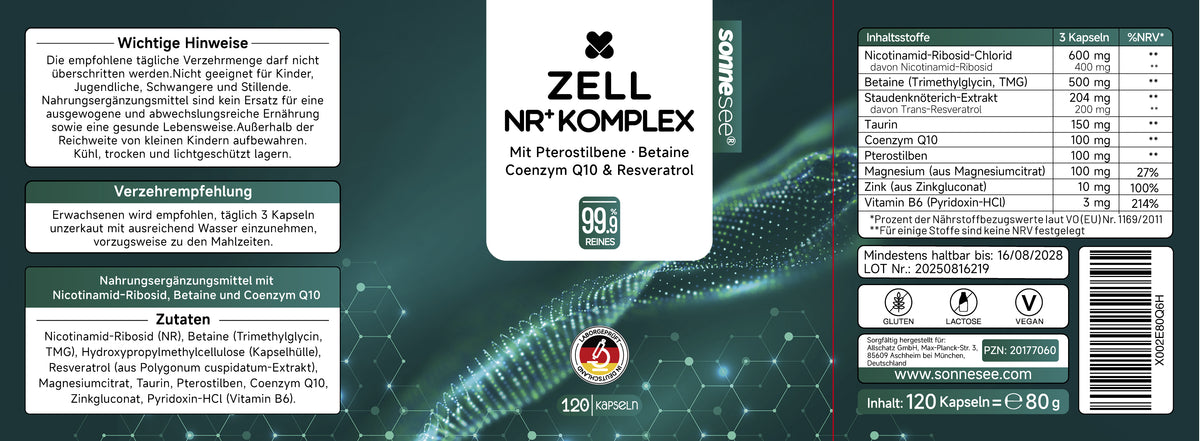 ZELL NR⁺ KOMPLEX · 120 Kapseln