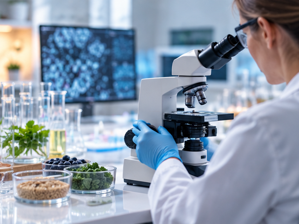 Wissenschaftliche Untersuchung von Lebensmitteln und Nährstoffen im Labor