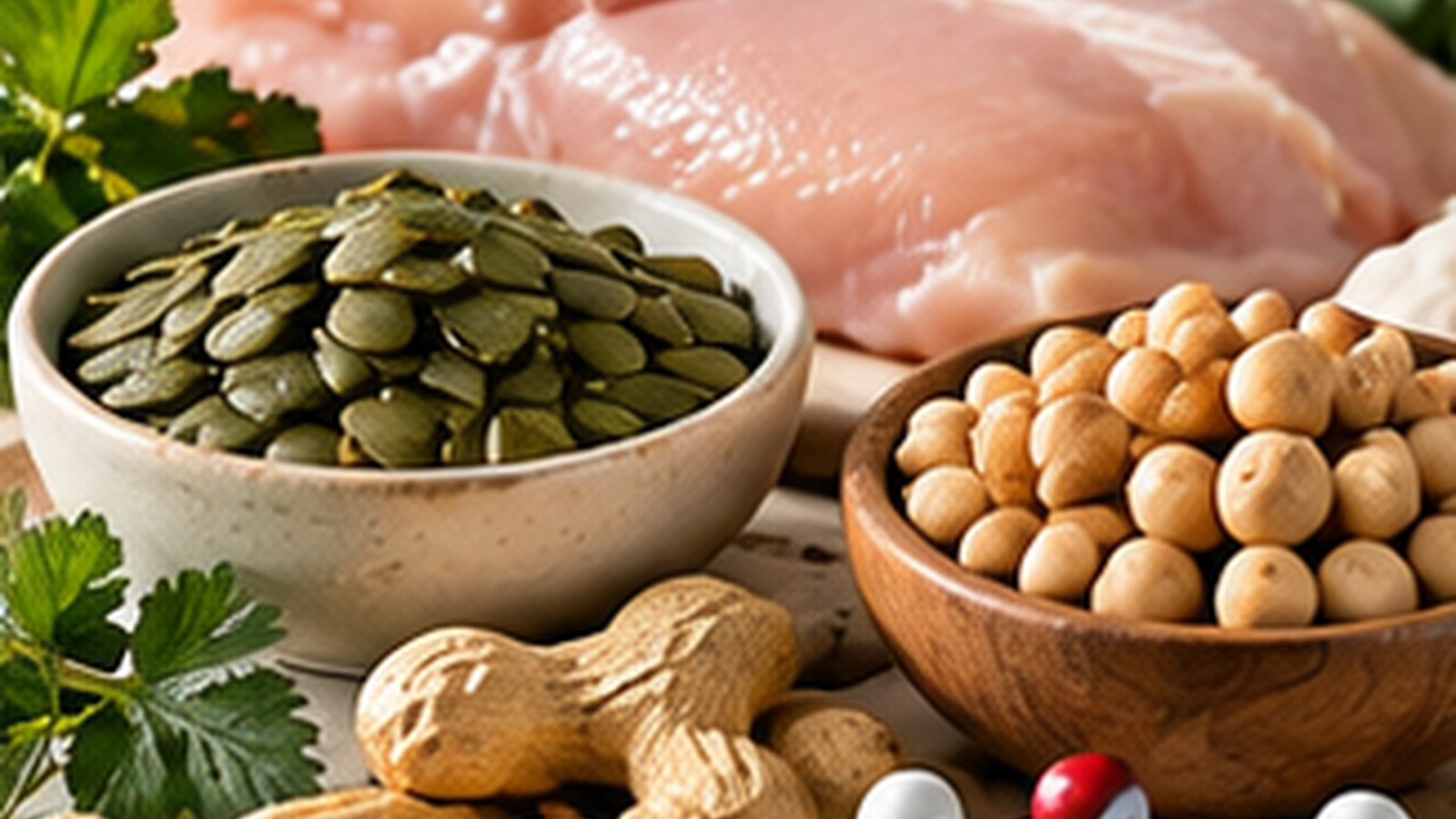 Lebensmittel und wissenschaftliche Darstellung zu L-Arginin